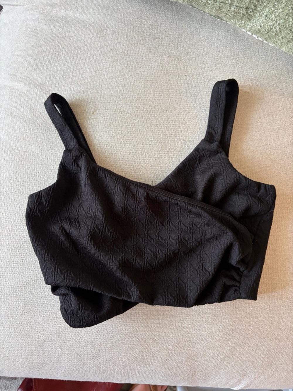 bebe black tank with gold zipper trim